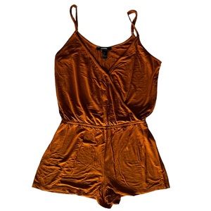 Forever 21 Cognac Tan Romper